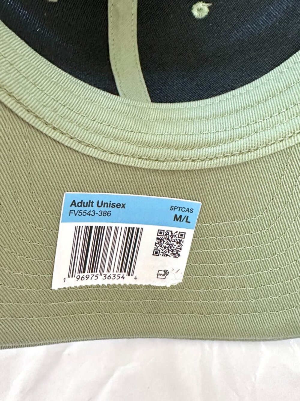 NEW Nike Just Do it Unisex Rise Snapback Trucker Cap Hat Size M/L Olive Green - Picture 6 of 7